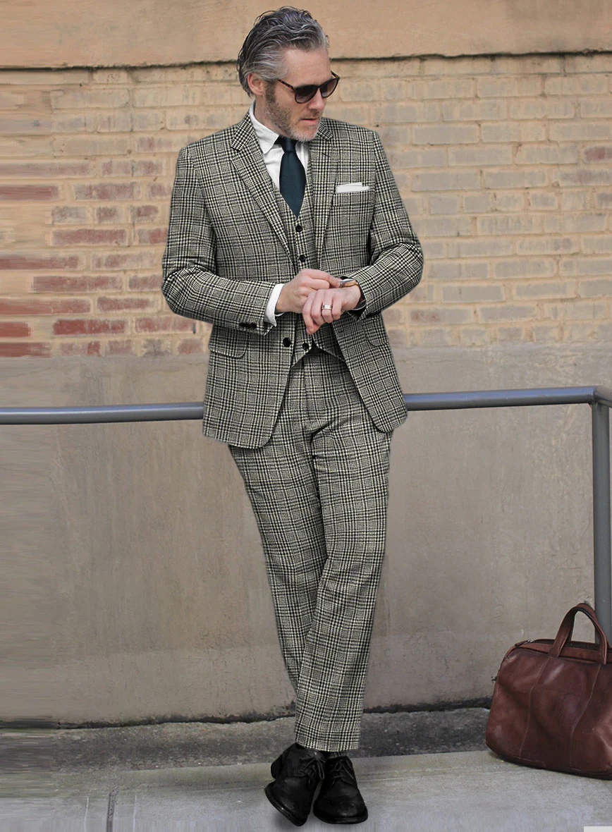 Sartori Spartaco Black Check Soft Tweed Suit - Image 2