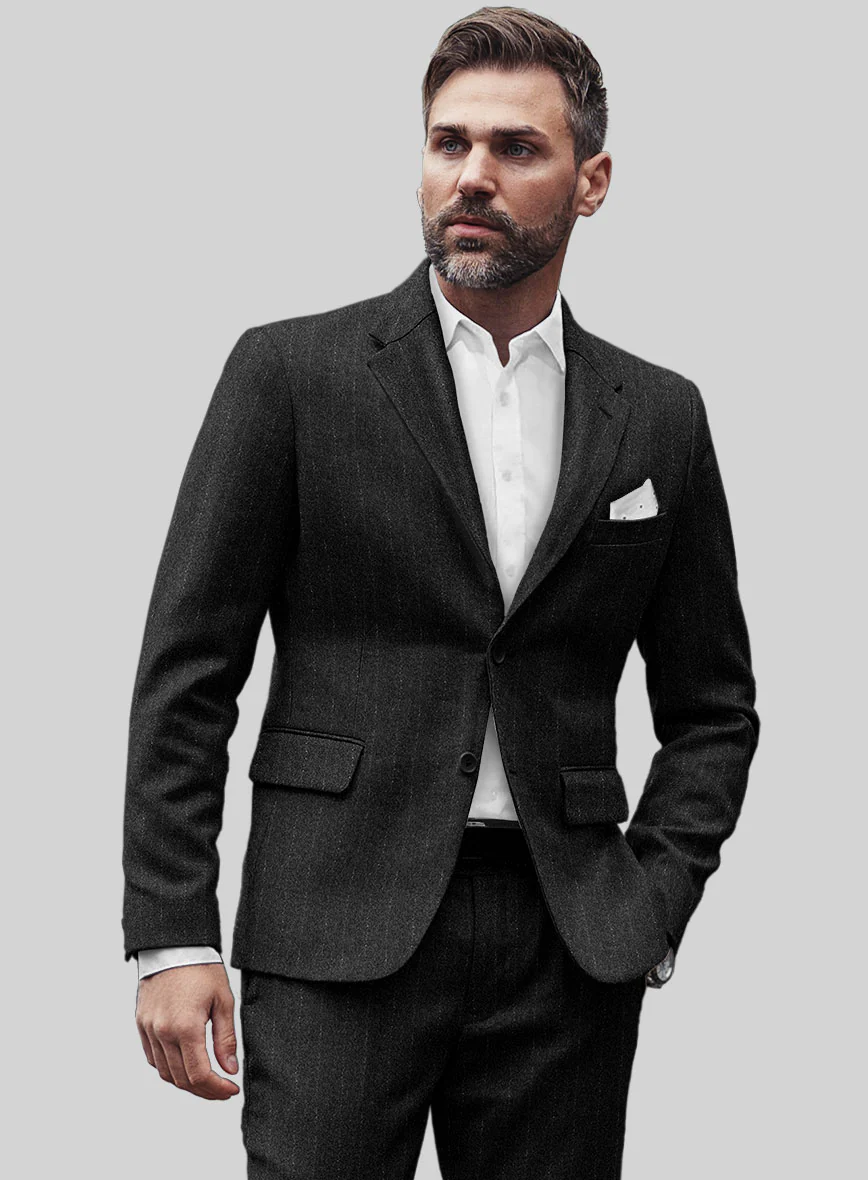 Sartori Tiberio Charcoal Soft Tweed Jacket - Image 2