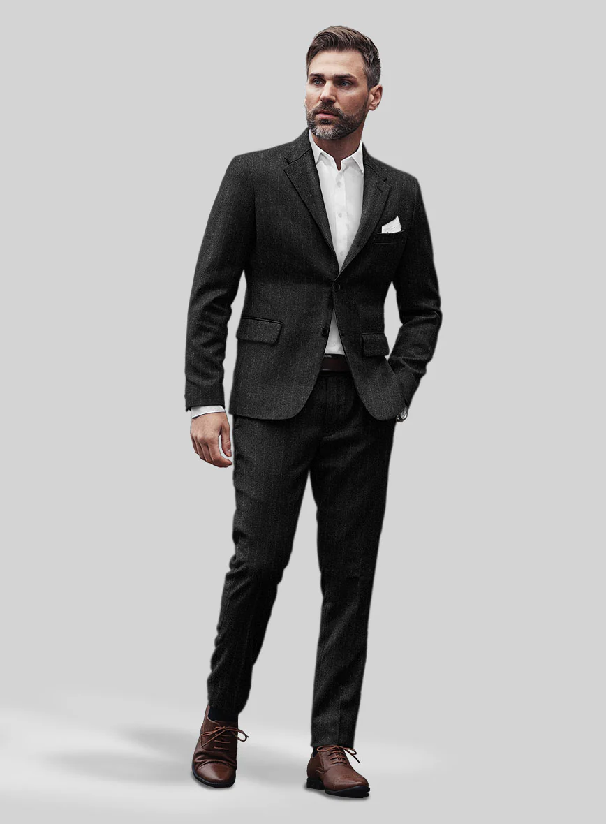 Sartori Tiberio Charcoal Soft Tweed Suit - Image 2