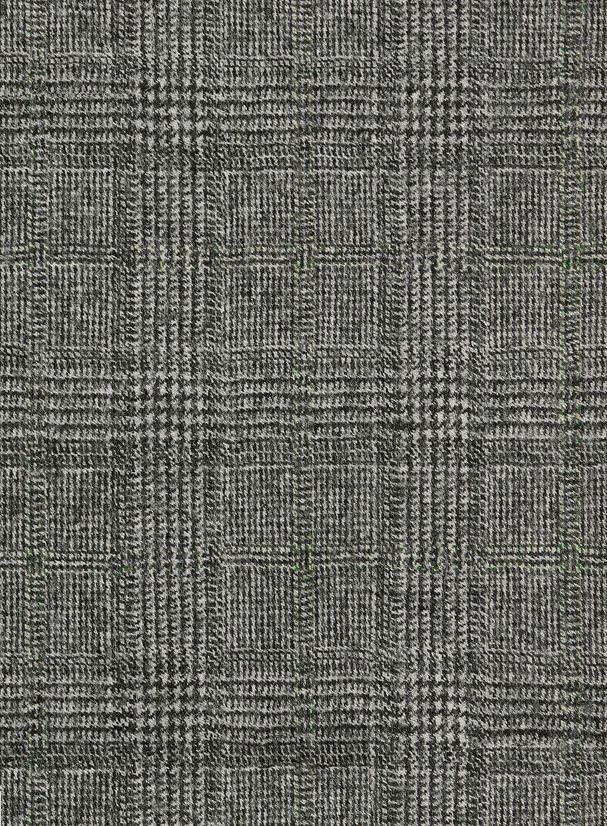 Sartori Tristana Gray Check Soft Tweed Pants - Image 3