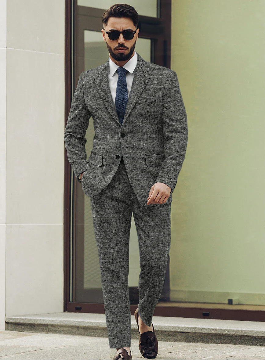 Sartori Tristana Gray Check Soft Tweed Suit - Image 2