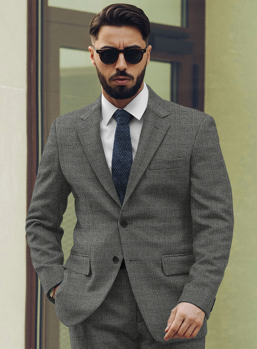 Sartori Tristana Gray Check Soft Tweed Suit - Image 4