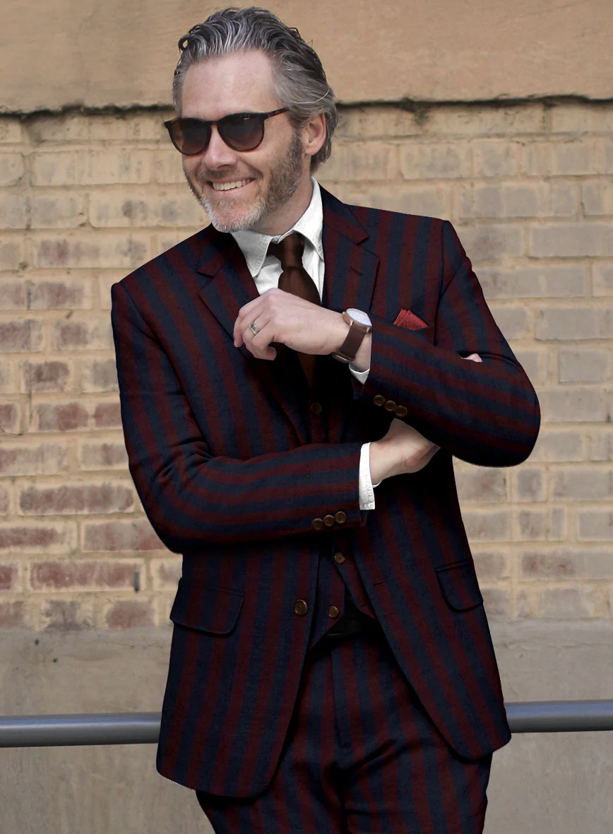 Sartori Vasco Stripe Soft Tweed Suit - Image 4