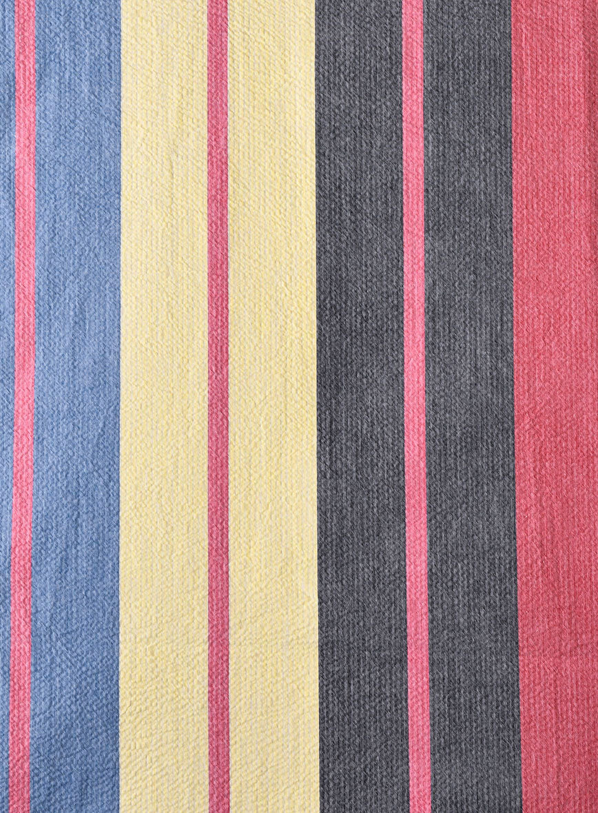 Savile Stripe Cotton Shirt - Image 3
