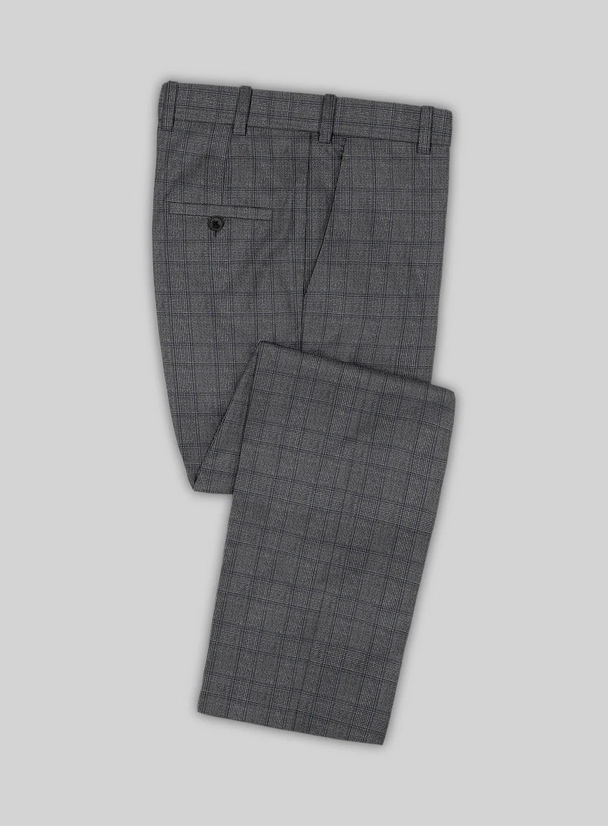 Scabal Algen Glen Gray Wool Suit - Image 6