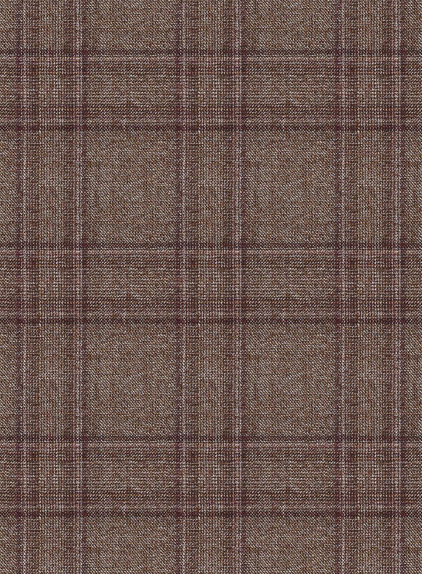 Scabal Amber Brown Wool Jacket - Image 2