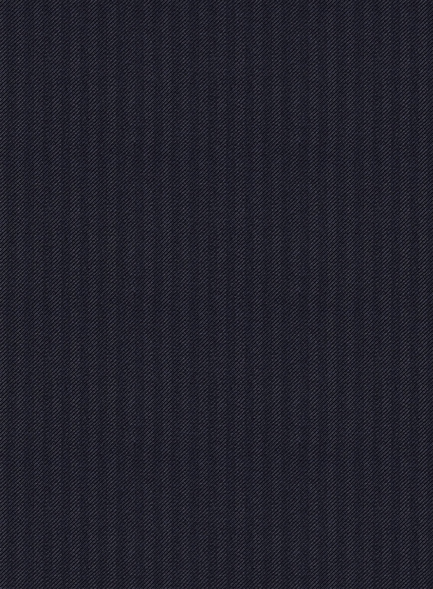 Scabal Ascio Stripe Blue Wool Suit - Image 7