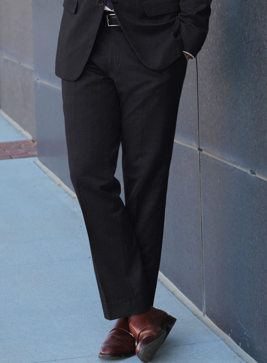 Scabal Avejio Blue Wool Pants - Image 2