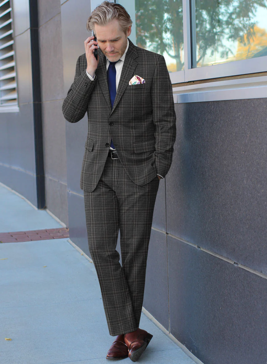 Scabal Azel Black Wool Suit - Image 2