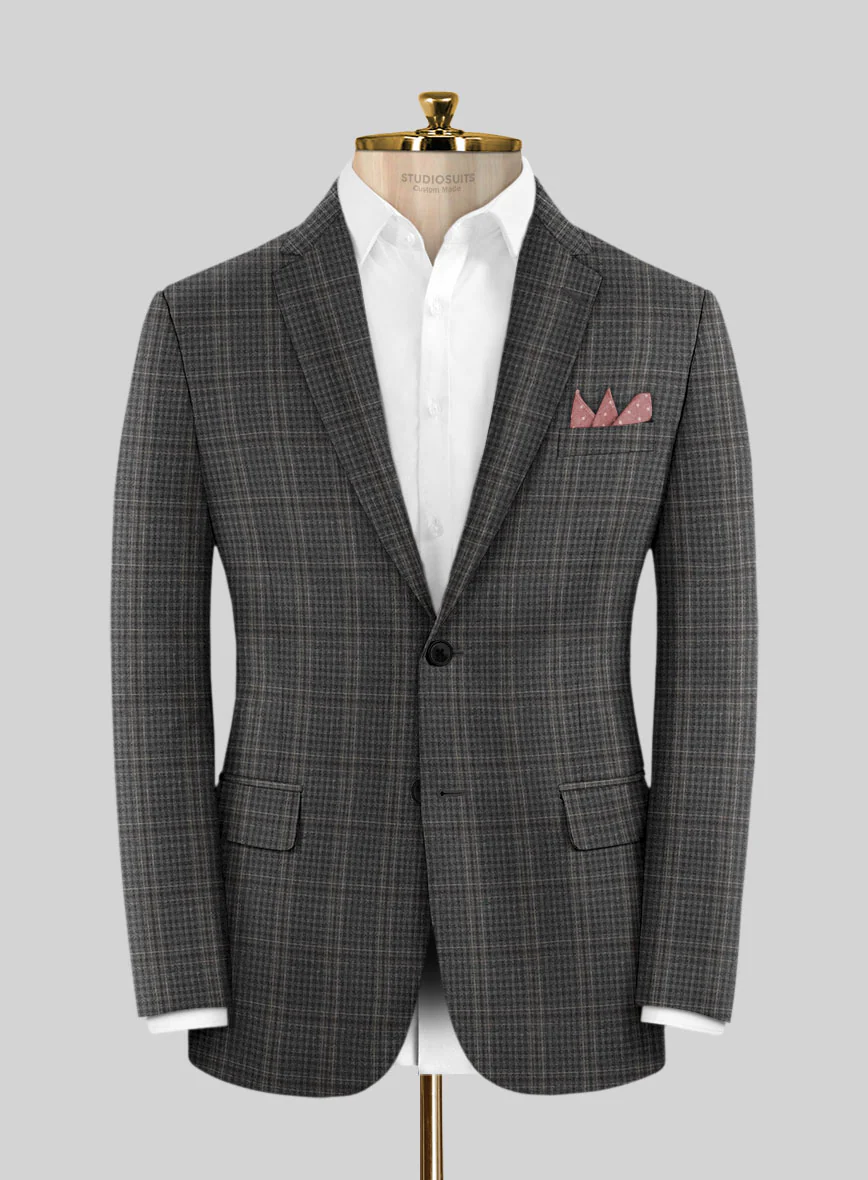 Scabal Azel Black Wool Suit - Image 3