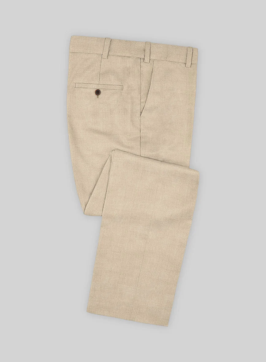 Scabal Beige Wool Suit - Image 6