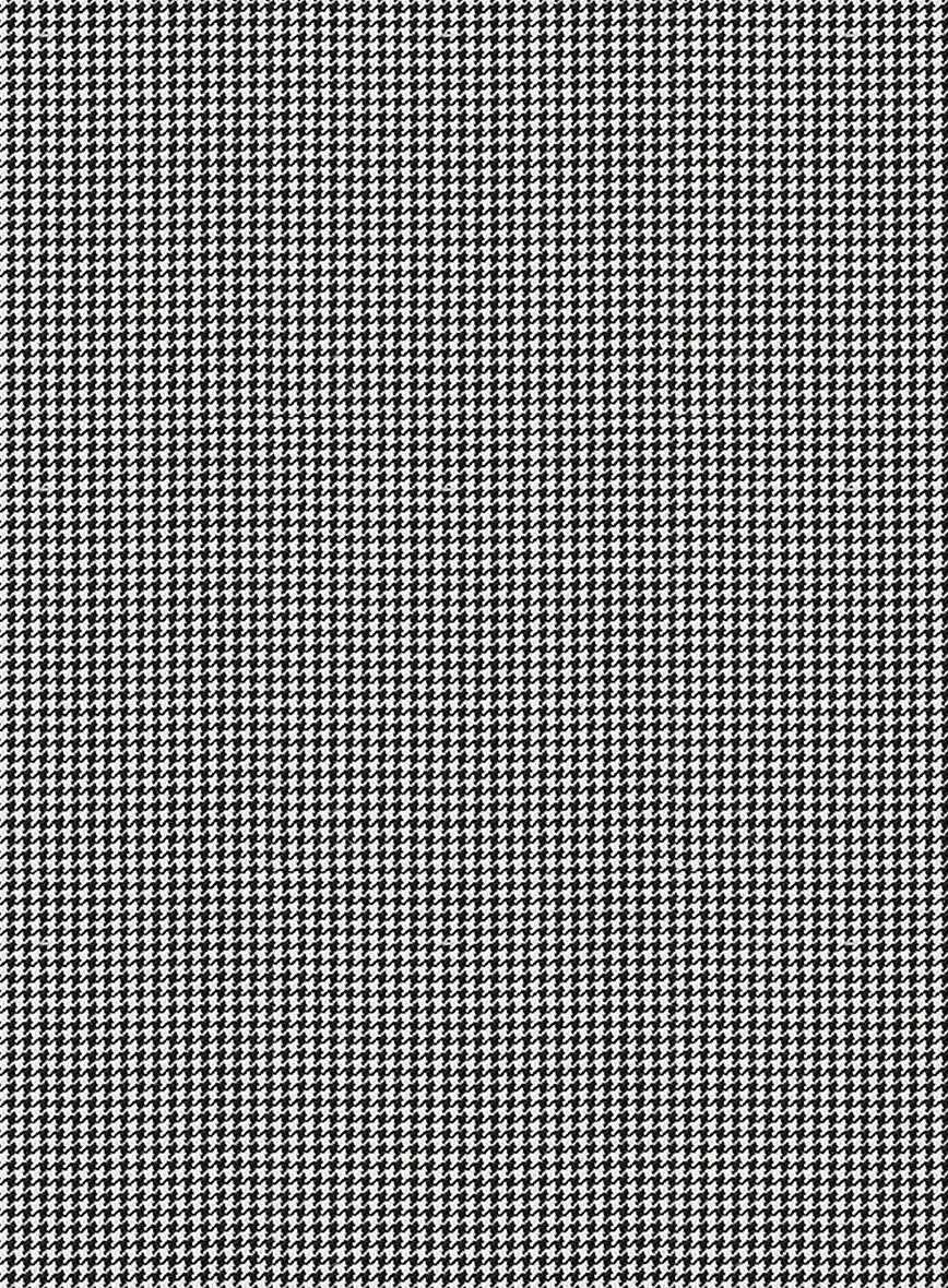 Scabal Belisa Houndstooth BW Wool Pants - Image 3