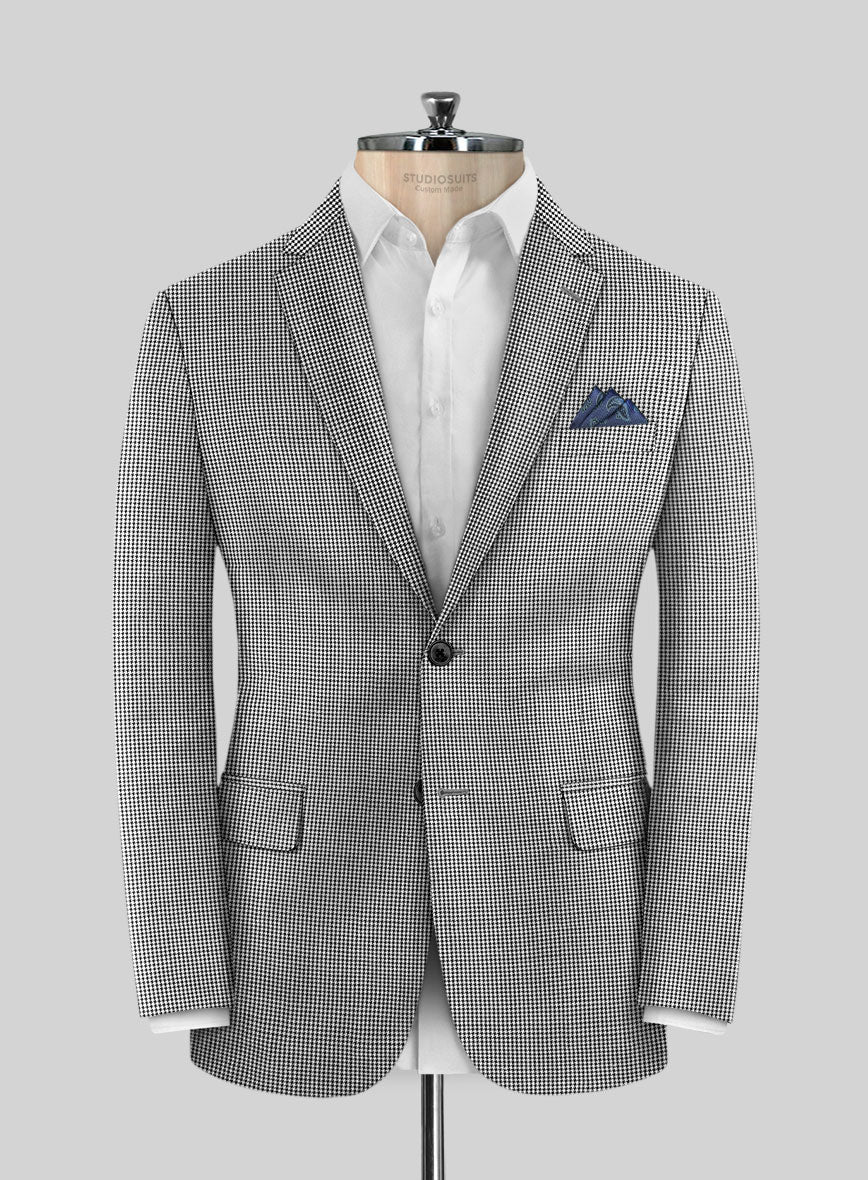 Scabal Belisa Houndstooth BW Wool Suit - Image 3