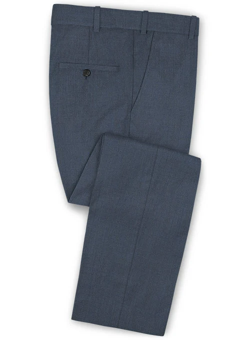 Scabal Blue Twill Wool Suit - Image 4