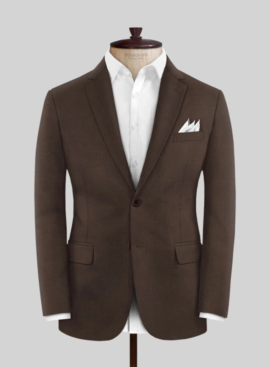 Scabal Brown Wool Suit - Image 3