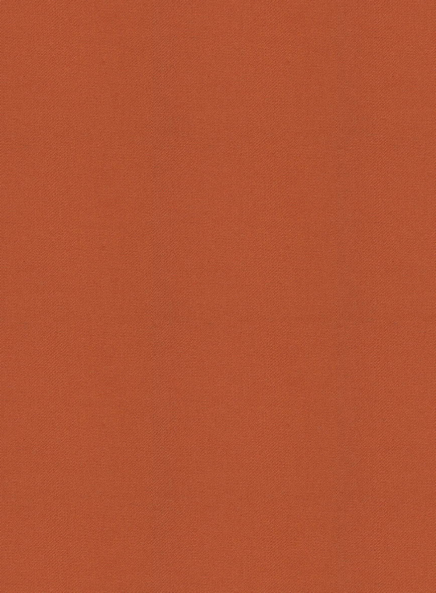 Scabal Burnt Orange Cashmere Cotton Pants - Image 2