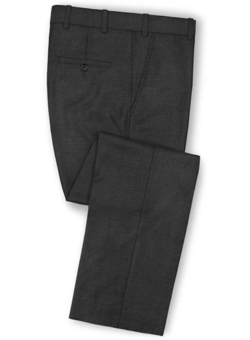 Scabal Carbon Black Wool Suit - Image 4