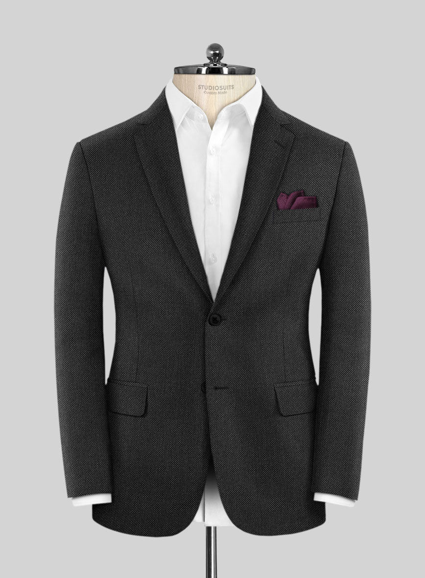 Scabal Caspa Birdseye Gray Wool Suit - Image 3