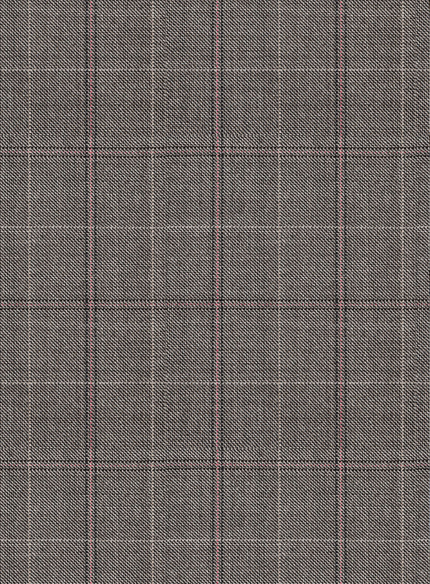 Scabal Cego Checks Brown Wool Jacket - Image 3