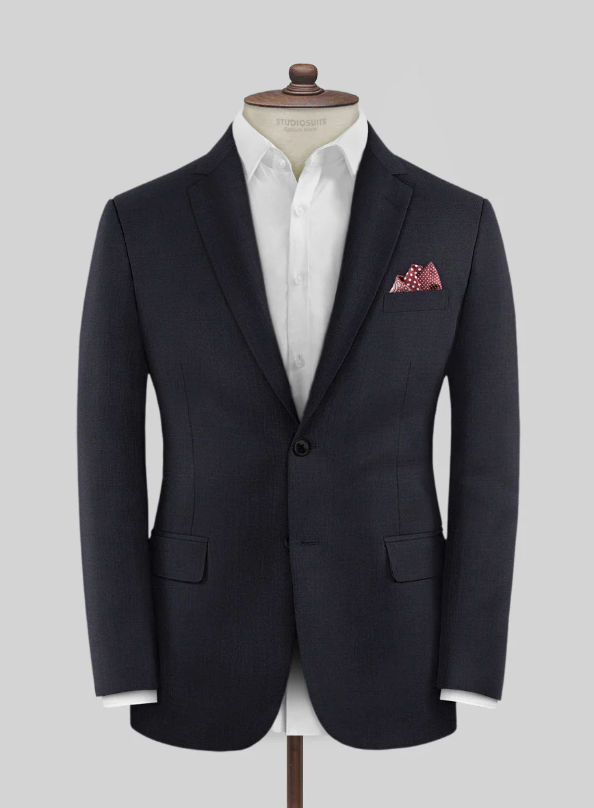 Scabal Ceslas Midnight Blue Wool Suit - Image 3
