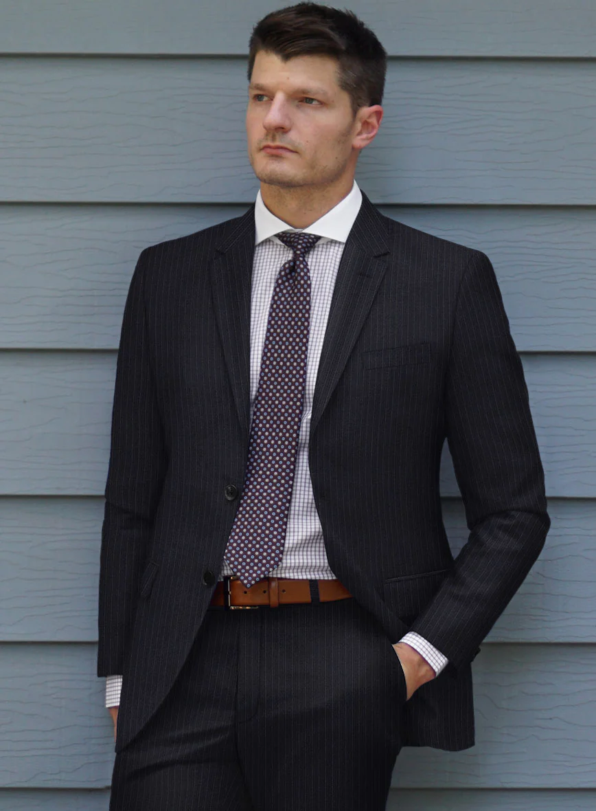 Scabal Ciasso Stripe Blue Wool Jacket - Image 2
