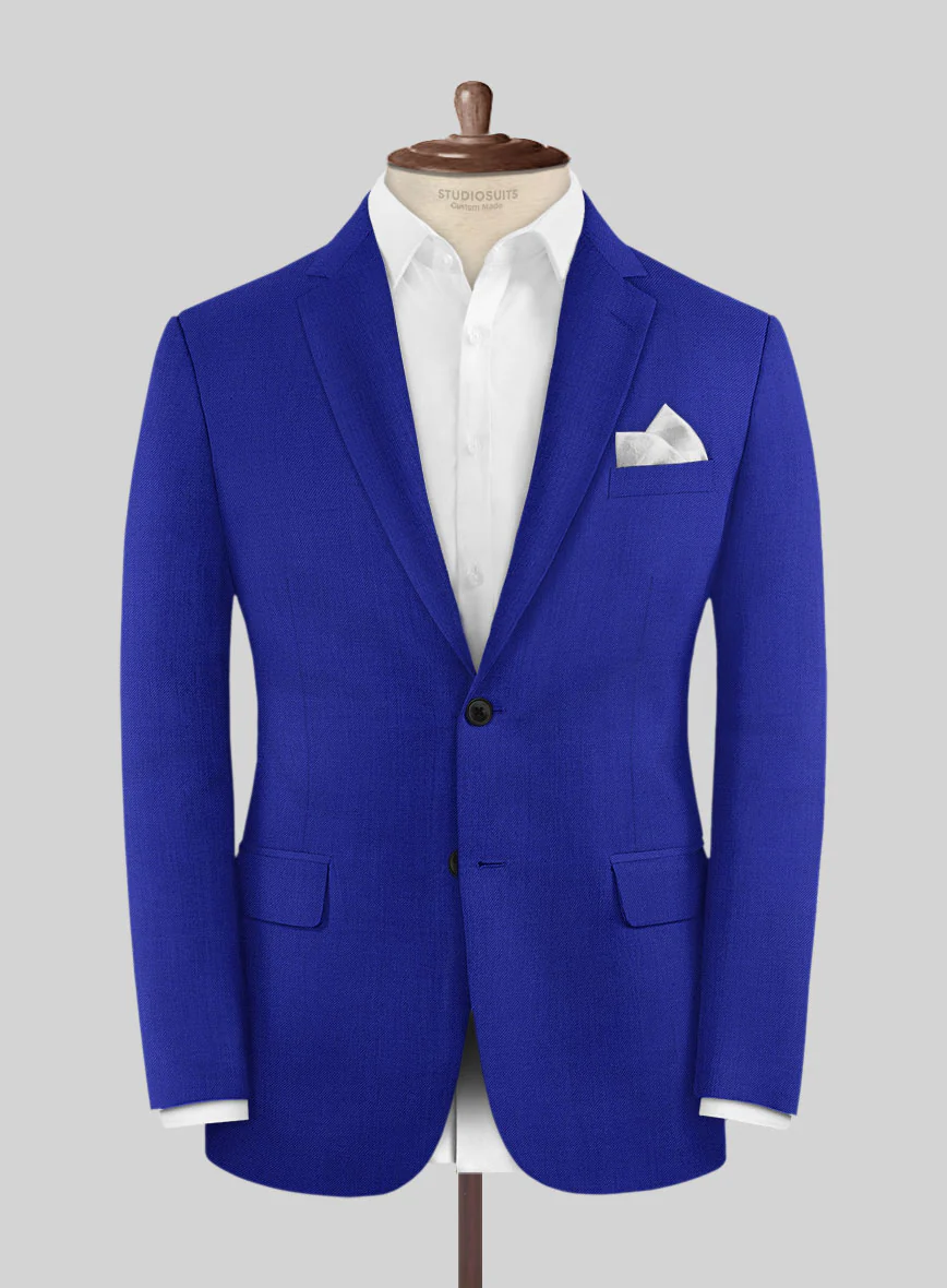 Scabal Cobalt Blue Wool Suit - Image 3