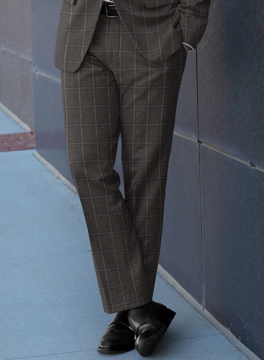 Scabal Coffee Brown Wool Suit - Image 4