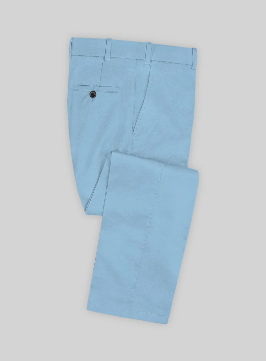 Scabal Cornflower Blue Cashmere Cotton Suit - Image 3