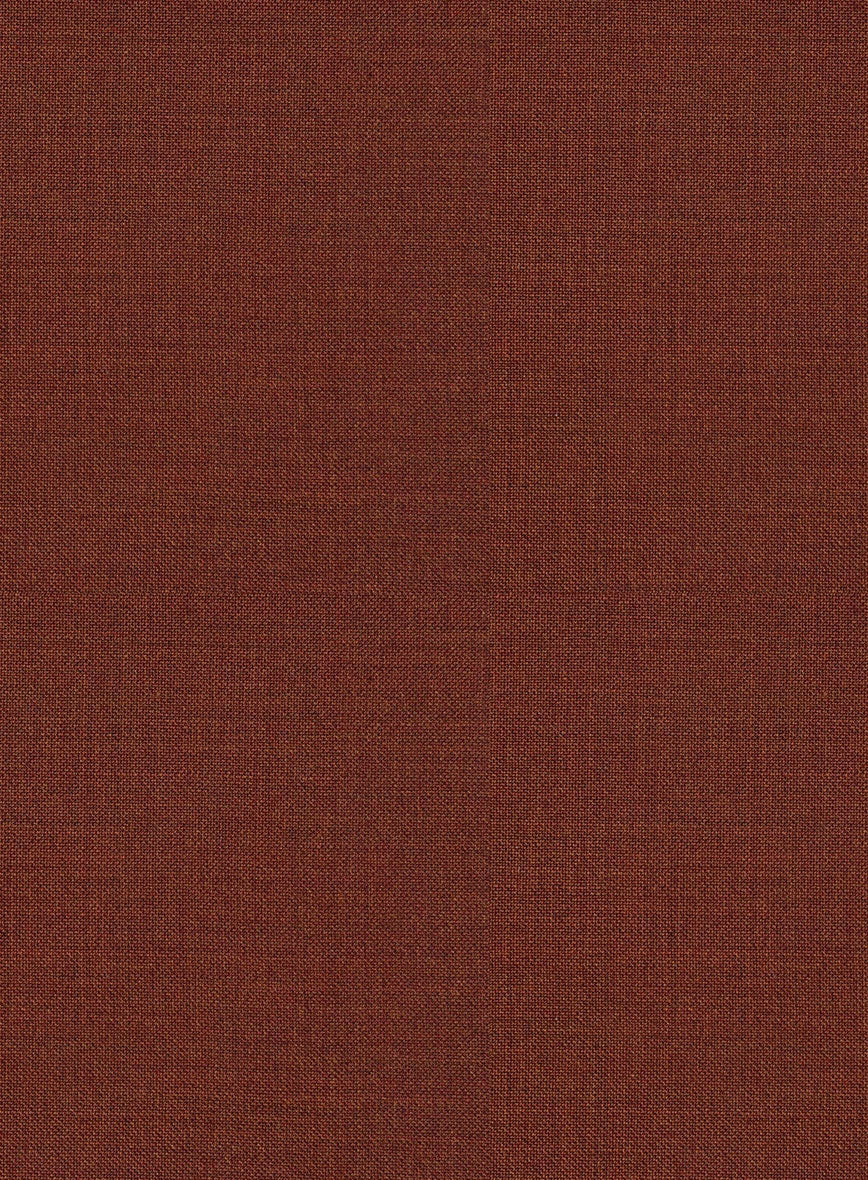 Scabal Cosmopolitan Auburn Wool Pants - Image 2