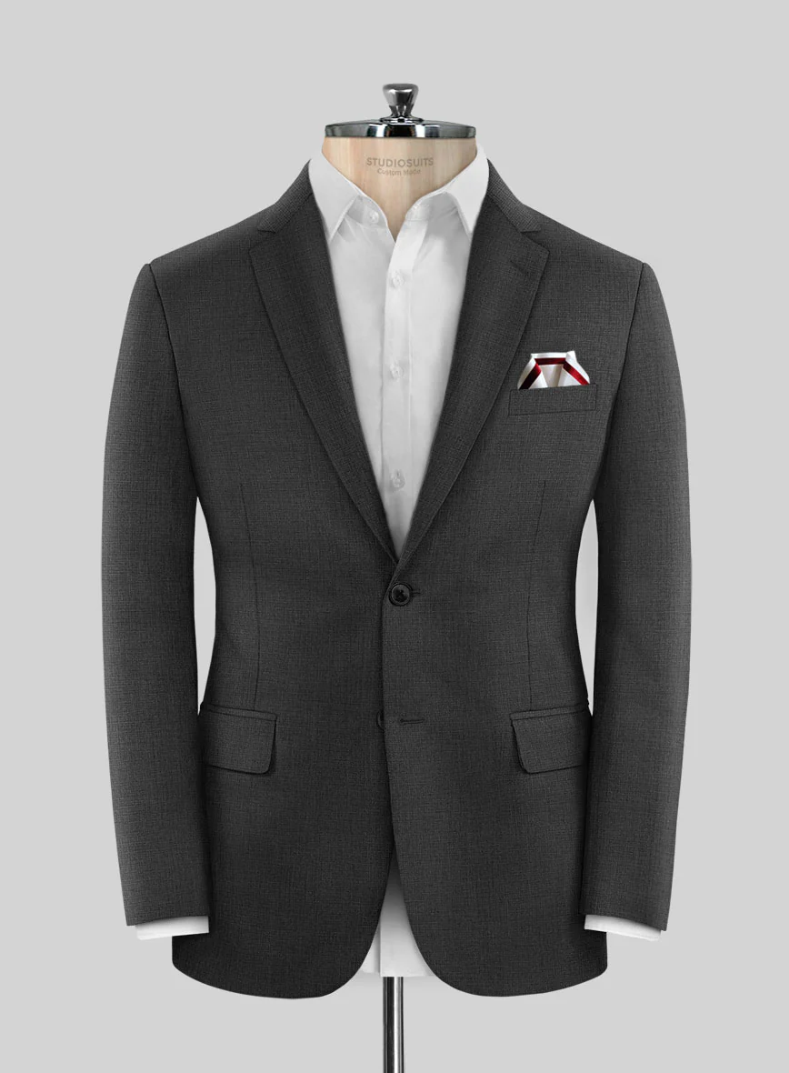 Scabal Cosmopolitan Charcoal Wool Suit - Image 3