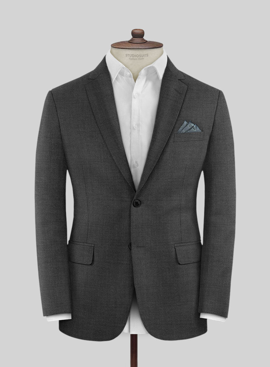 Scabal Cosmopolitan Dark Gray Wool Suit - Image 3