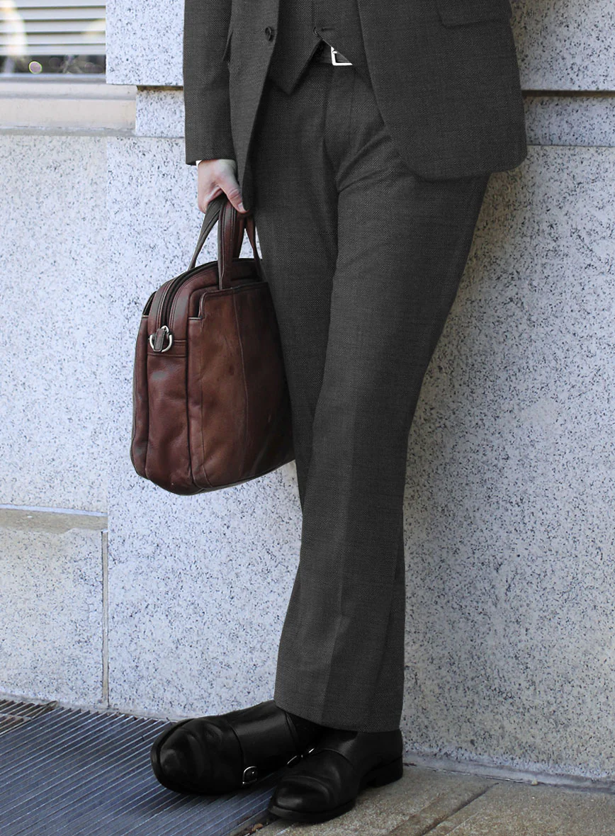 Scabal Cosmopolitan Dark Gray Wool Suit - Image 4