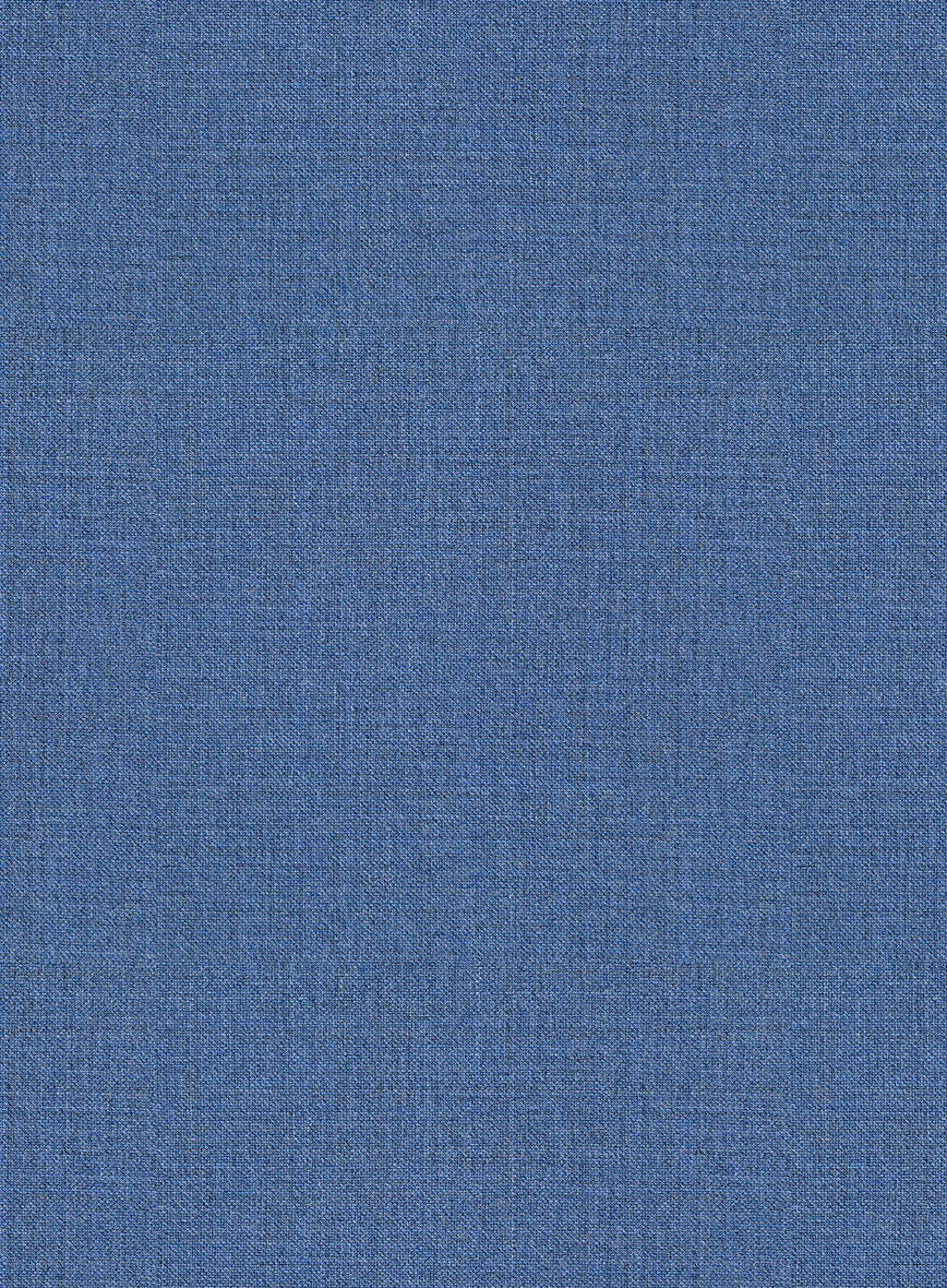 Scabal Cosmopolitan Imperial Blue Wool Pants - Image 3