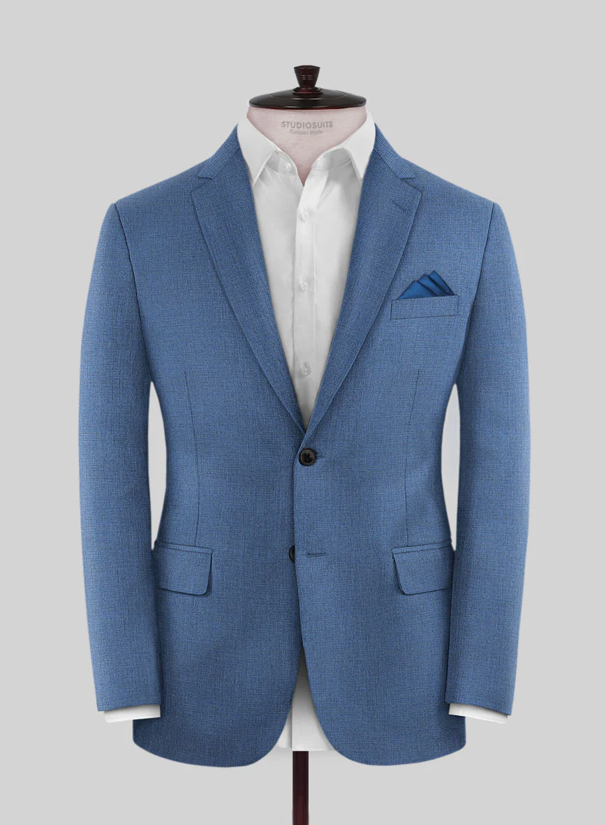 Scabal Cosmopolitan Imperial Blue Wool Suit - Image 3