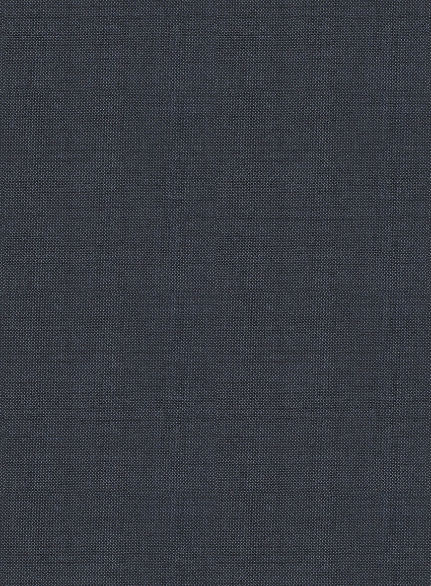 Scabal Cosmopolitan Indigo Blue Wool Pants - Image 3