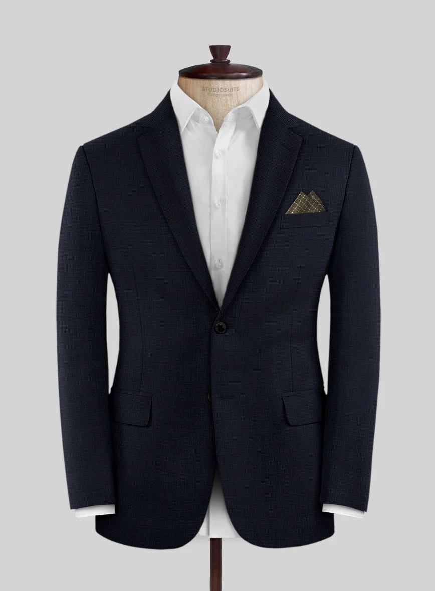 Scabal Cosmopolitan Lulio Blue Wool Suit - Image 3