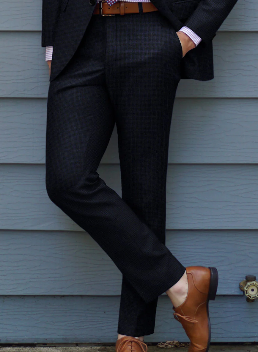 Scabal Cosmopolitan Lulio Blue Wool Suit - Image 4