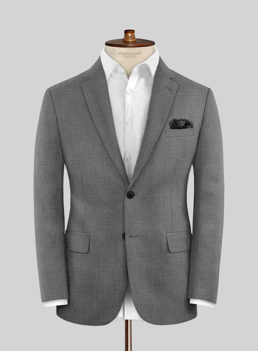 Scabal Cosmopolitan Nailhead Gray Wool Suit - Image 3