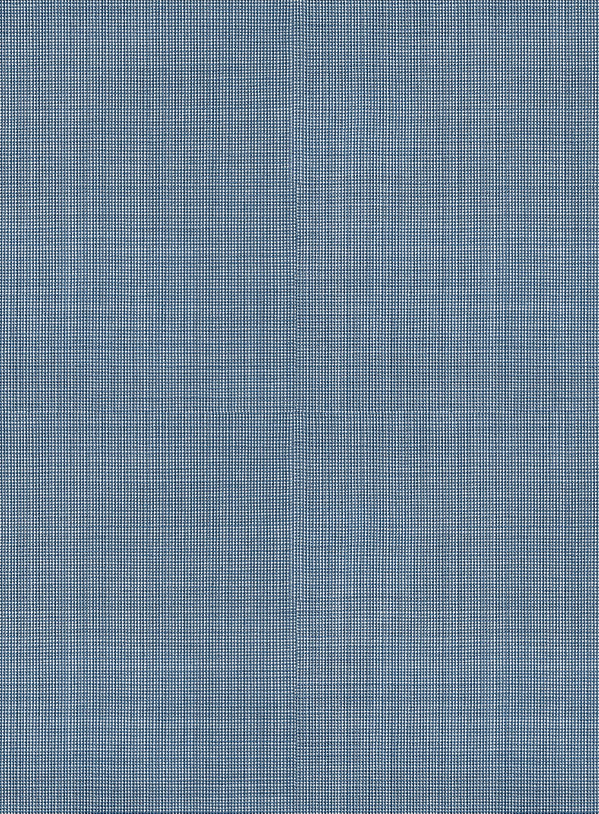 Scabal Cosmopolitan Nailhead Light Blue Wool Suit - Image 5
