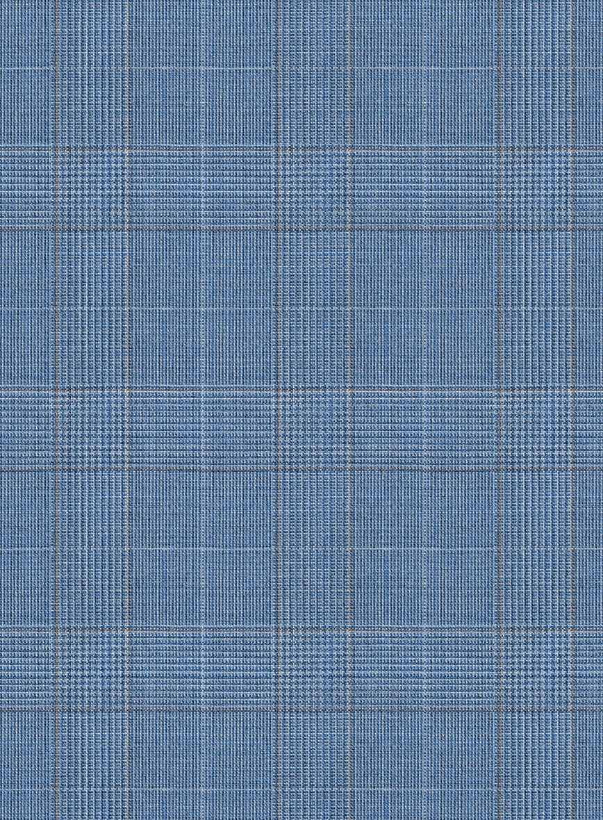 Scabal Cosmopolitan Prince Light Blue Wool Suit - Image 6
