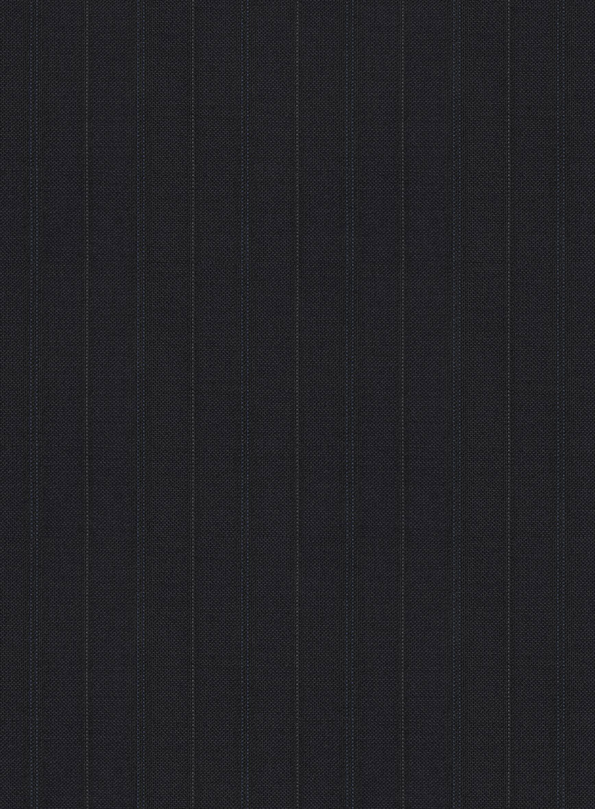 Scabal Cosmopolitan Stripe Gosti Blue Wool Jacket - Image 2