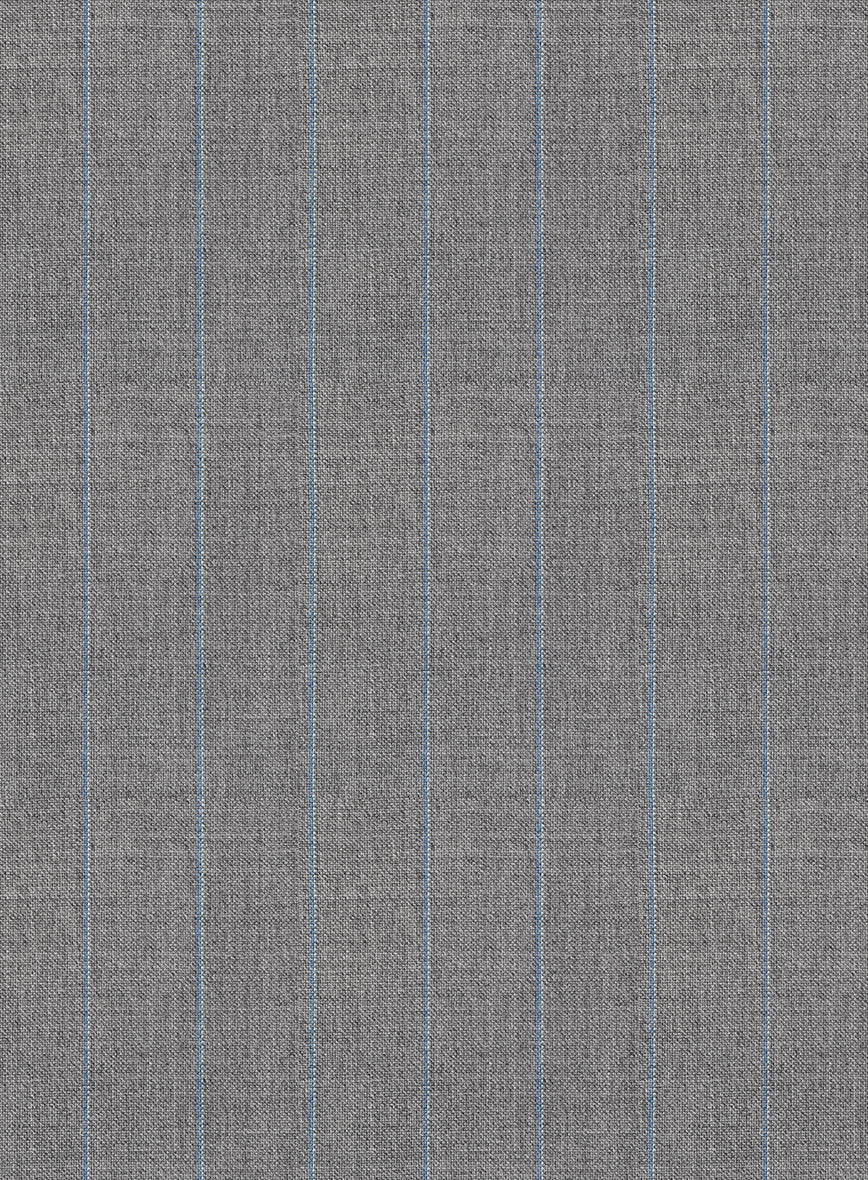 Scabal Cosmopolitan Stripe Gray Wool Pants - Image 3