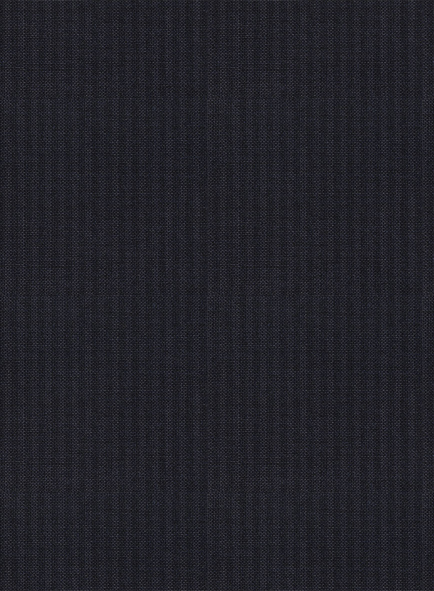 Scabal Cosmopolitan Stripe Isora Blue Wool Pants - Image 3