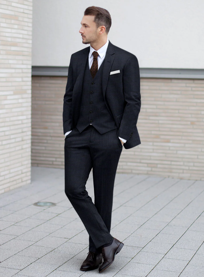 Scabal Cosmopolitan Varlli Blue Wool Suit - Image 2