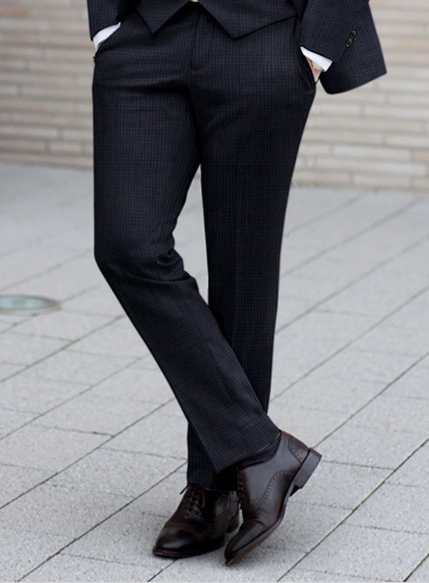 Scabal Cosmopolitan Varlli Blue Wool Suit - Image 4
