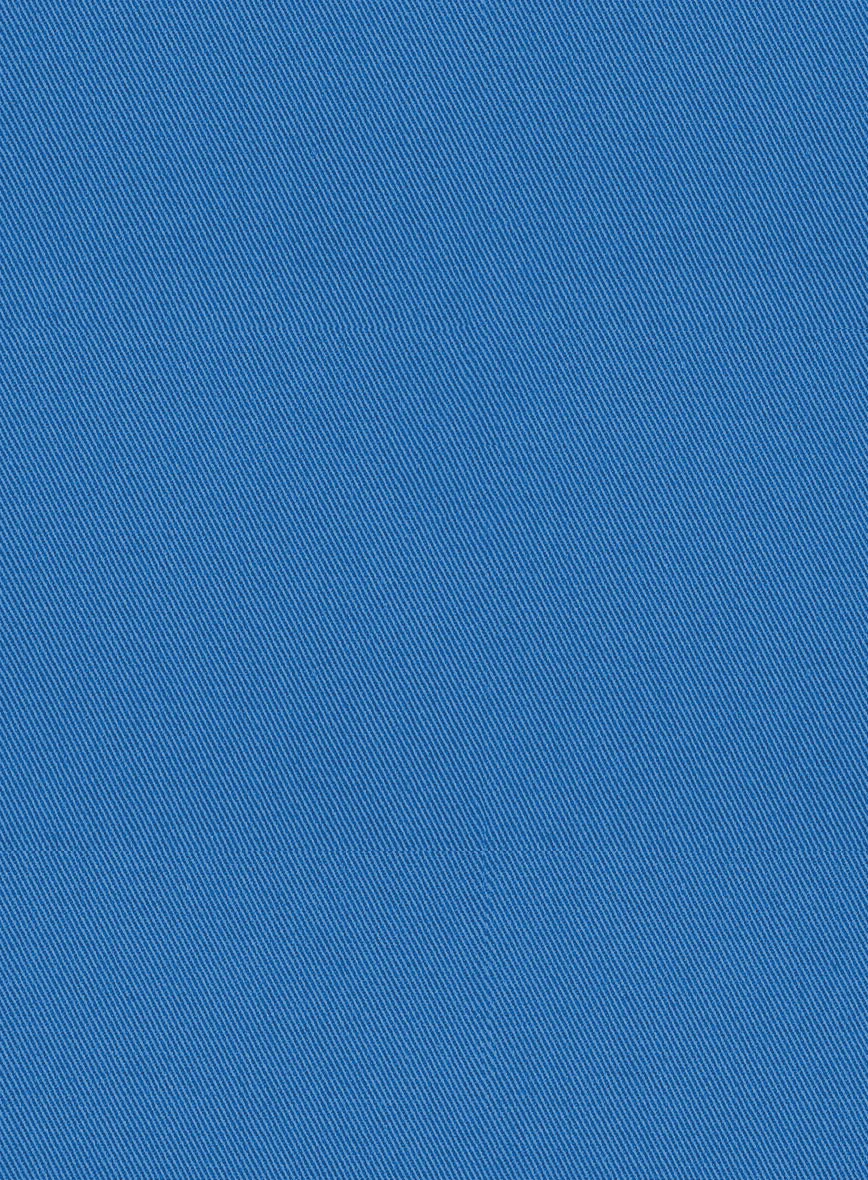 Scabal Crystal Blue Cotton Stretch Jacket - Image 2