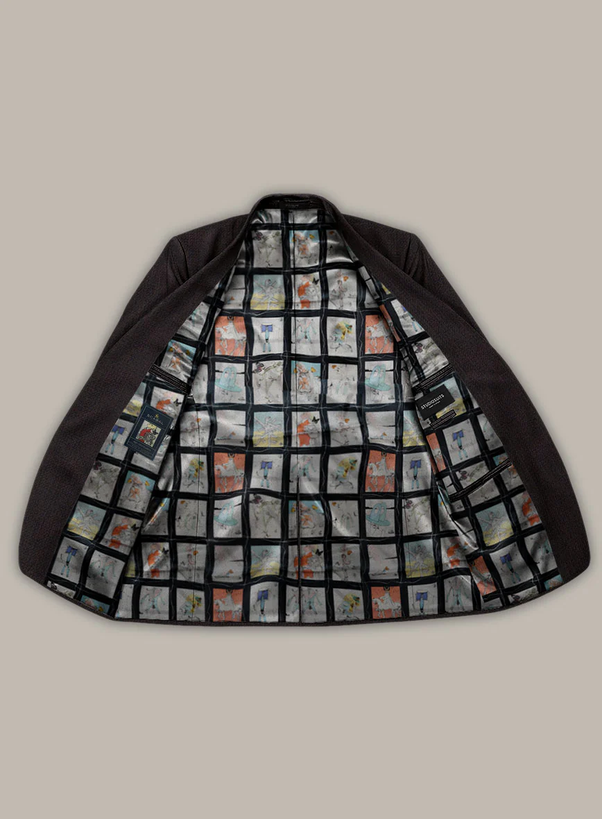 Scabal Dali Cardinal Cross Weave Wool Cashmere Jacket - Image 3