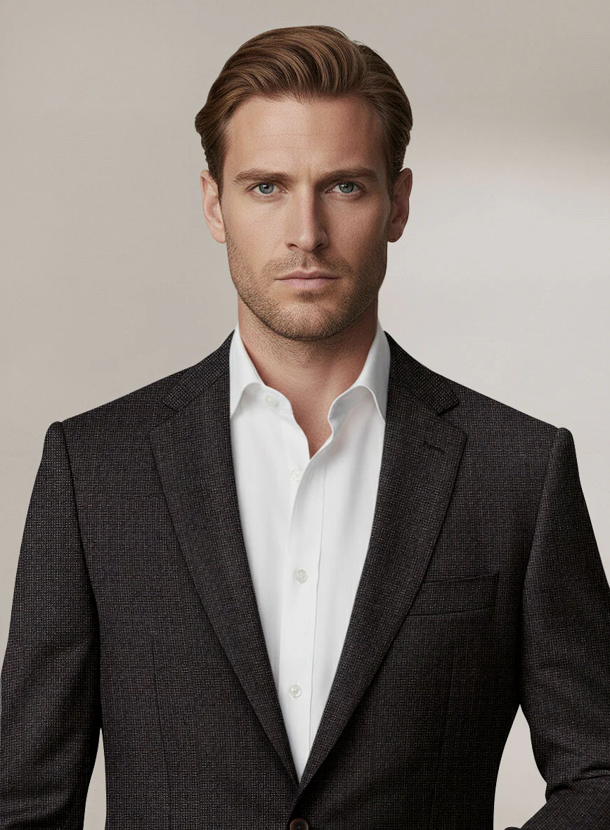 Scabal Dali Cardinal Cross Weave Wool Cashmere Jacket - Image 4