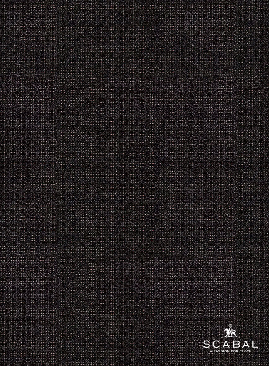Scabal Dali Cardinal Cross Weave Wool Cashmere Pants - Image 4