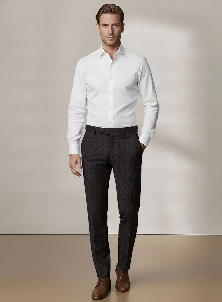 Scabal Dali Cardinal Cross Weave Wool Cashmere Suit - Image 7